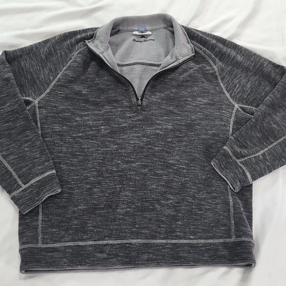 Tommy Bahama Men’s Quarter zip Reversible XL